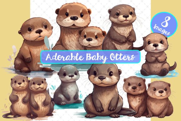 Adorable Baby Otter Bundle: A Complete Design Asset Guide