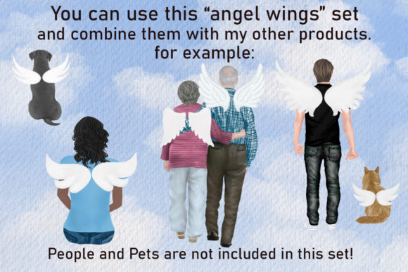 Angel Wings Clipart: Hand-Painted Halo Clipart Haven