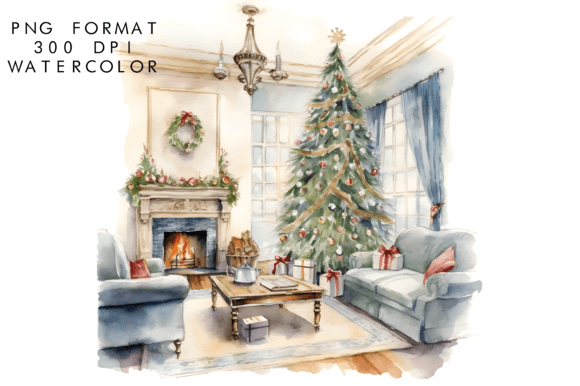 Bring Holiday Magic to Life with Watercolor Cozy Christmas House