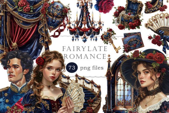 Fairylate Romance Victorian Clipart PNG: A Designer's Secret Weapon