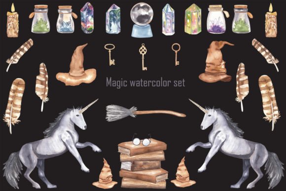 Unlocking Whimsy: The Magic Watercolor Png Clipart Sublimation Collection